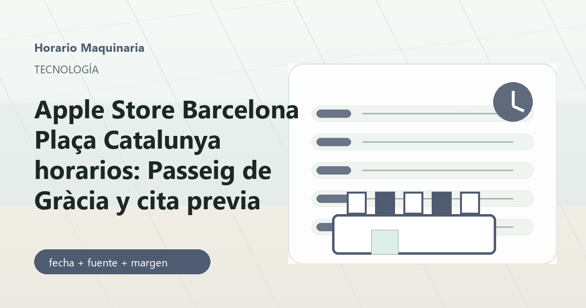 Apple Store Barcelona Plaça Catalunya con tienda, cita y reloj