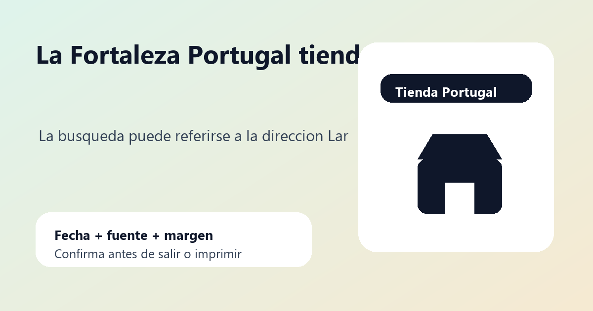 Tienda Forca Portugal cerca de Largo da Fortaleza con reloj y mapa