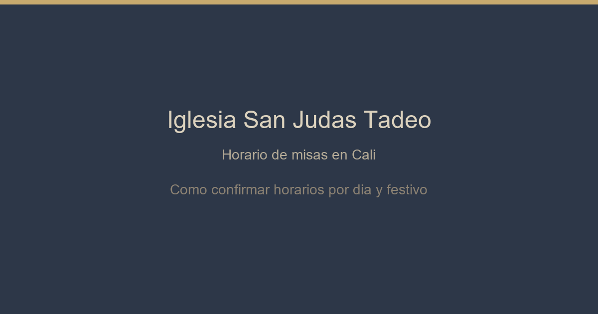 Iglesia San Judas Tadeo Cali â€” fachada del templo en el barrio Granada